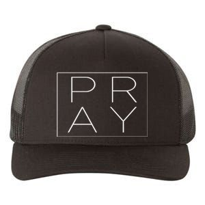 Pray Boxed Logo Yupoong Adult 5-Panel Trucker Hat