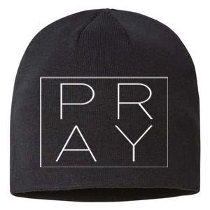 Pray Boxed Logo Sustainable Beanie