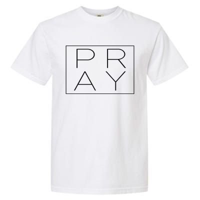 Pray Boxed Logo Garment-Dyed Heavyweight T-Shirt