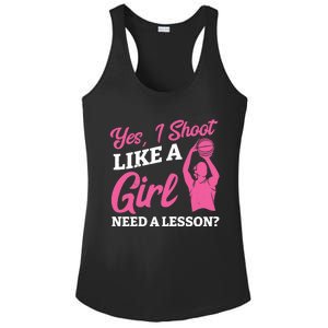 Playing Basketball Like A Girl Baller Basketball Player Girl Ladies PosiCharge Competitor Racerback Tank