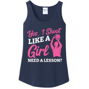 Playing Basketball Like A Girl Baller Basketball Player Girl Ladies Essential Tank