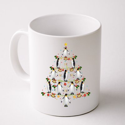 Penguin Bird Lover Xmas Lighting Penguin Christmas Tree Great Gift Coffee Mug