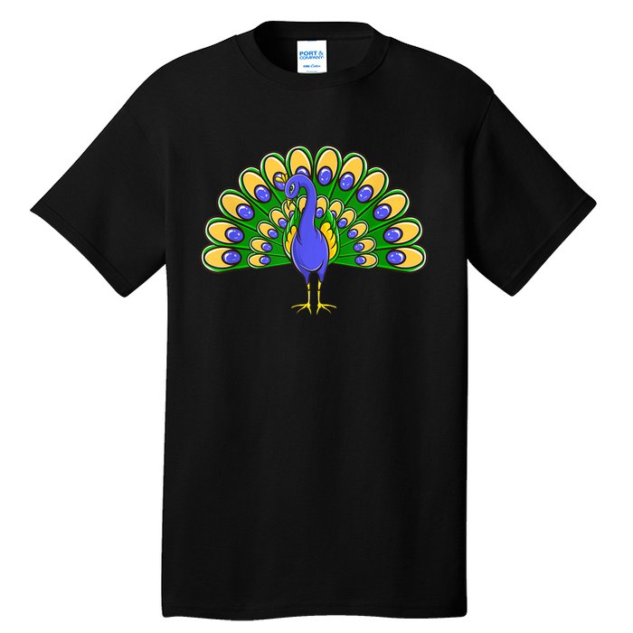 Peacock Bird Love Peacock Birds Peacock Lover Tall T-Shirt