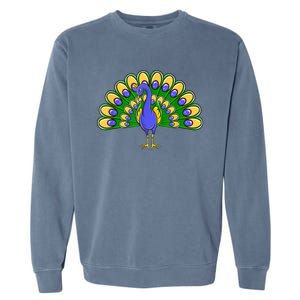 Peacock Bird Love Peacock Birds Peacock Lover Garment-Dyed Sweatshirt