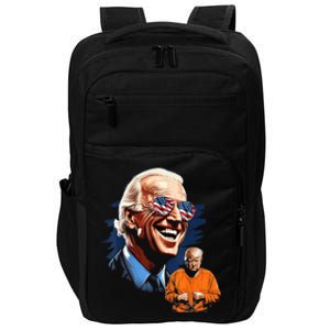 President Biden Laughing / Trump To Jail Antitrump Impact Tech Backpack