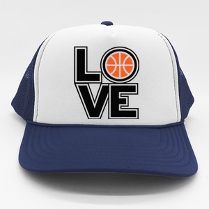 Player Basketball Love Heart Apparel Funny Valentines Day Trucker Hat