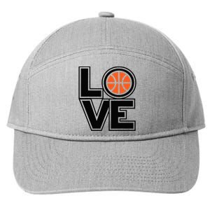 Player Basketball Love Heart Apparel Funny Valentines Day 7-Panel Snapback Hat