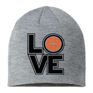 Player Basketball Love Heart Apparel Funny Valentines Day Sustainable Beanie