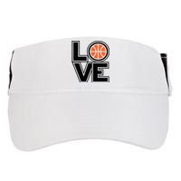 Player Basketball Love Heart Apparel Funny Valentines Day Adult Drive Performance Visor