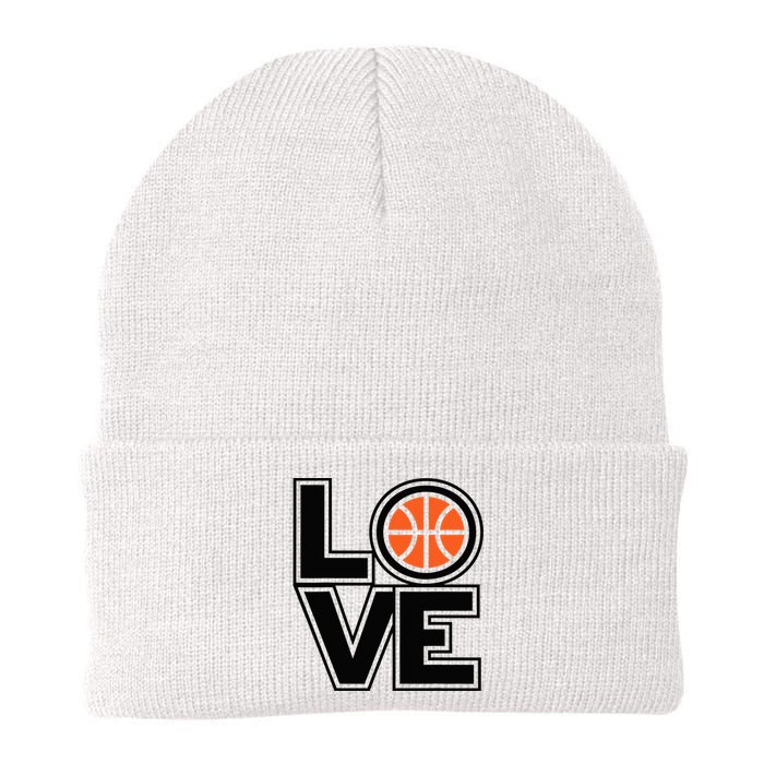 Player Basketball Love Heart Apparel Funny Valentines Day Knit Cap Winter Beanie