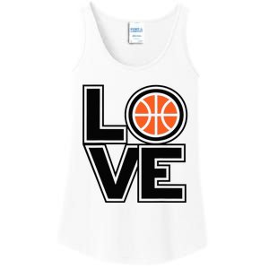 Player Basketball Love Heart Apparel Funny Valentines Day Ladies Essential Tank