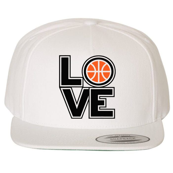 Player Basketball Love Heart Apparel Funny Valentines Day Wool Snapback Cap