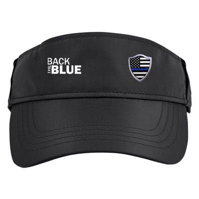 Police Blue Line US Flag Police Shield Blue Lives Matter Adult Drive Performance Visor