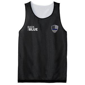 Police Blue Line US Flag Police Shield Blue Lives Matter Mesh Reversible Basketball Jersey Tank