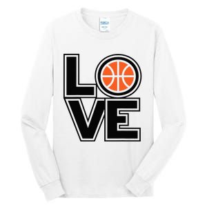 Player Basketball Love Heart Apparel Funny Tall Long Sleeve T-Shirt