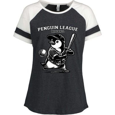 Penguin Baseball League Enza Ladies Jersey Colorblock Tee