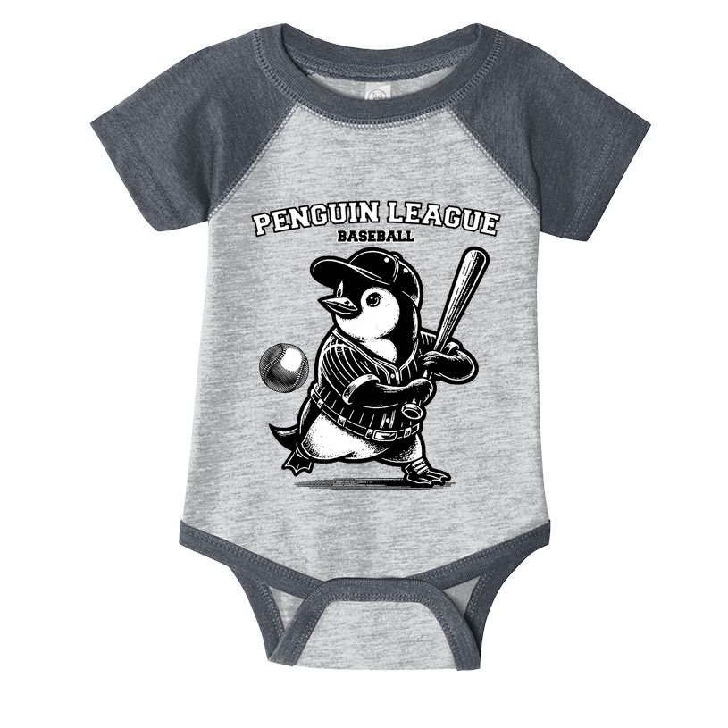 Penguin Baseball League Infant Baby Jersey Bodysuit