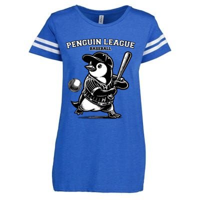 Penguin Baseball League Enza Ladies Jersey Football T-Shirt