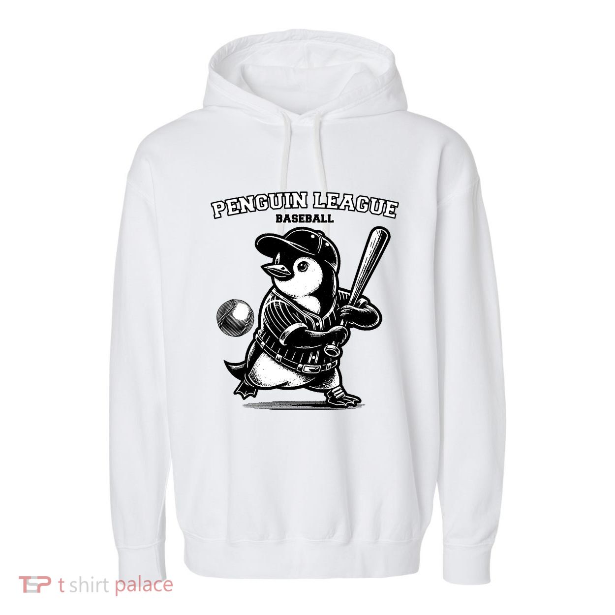 Penguin Baseball League Garment-Dyed Fleece Hoodie