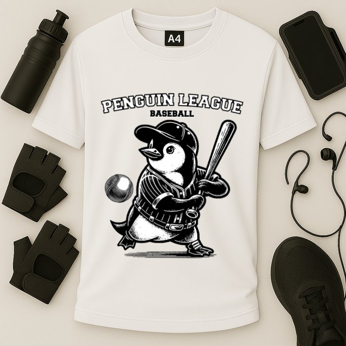 Penguin Baseball League Cooling Performance Crew T-Shirt