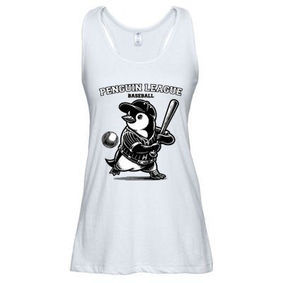 Penguin Baseball League Ladies Essential Flowy Tank