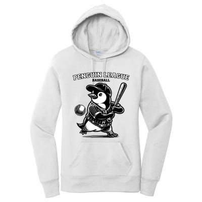 Penguin Baseball League Women's Pullover Hoodie