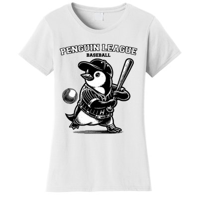 Penguin Baseball League Women's T-Shirt