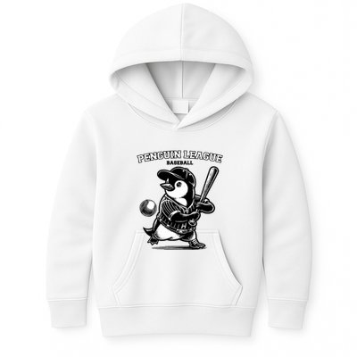 Penguin Baseball League Kids Hoodie