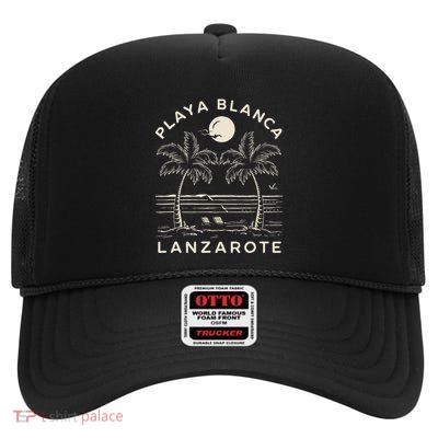Playa Blanca Lanzarote High Crown Mesh Back Trucker Hat