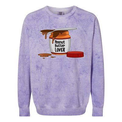 Peanut Butter Lover Costume Peanut Butter Cute Gift Colorblast Crewneck Sweatshirt