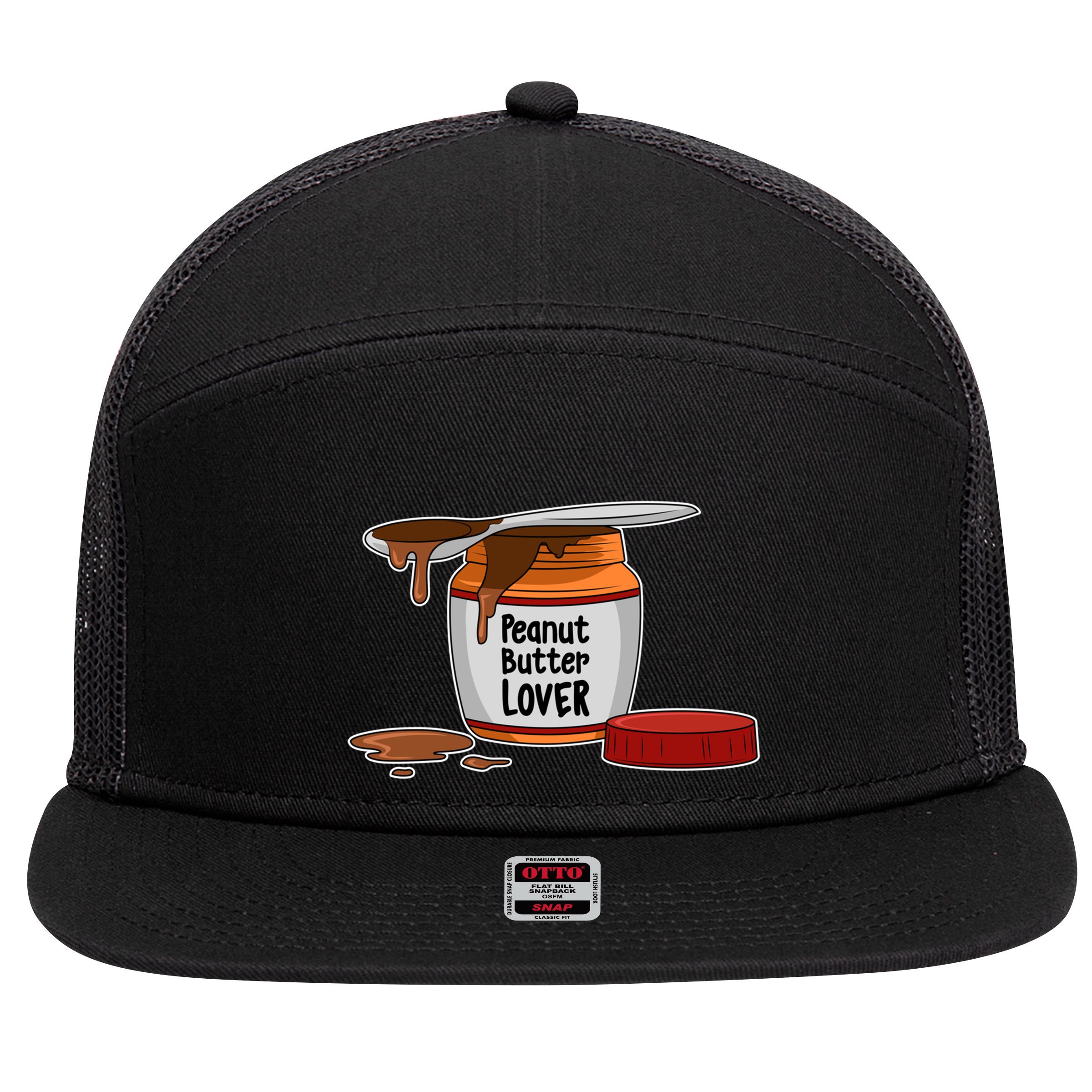 Peanut Butter Lover Costume Peanut Butter Cute Gift 7 Panel Mesh Trucker Snapback Hat