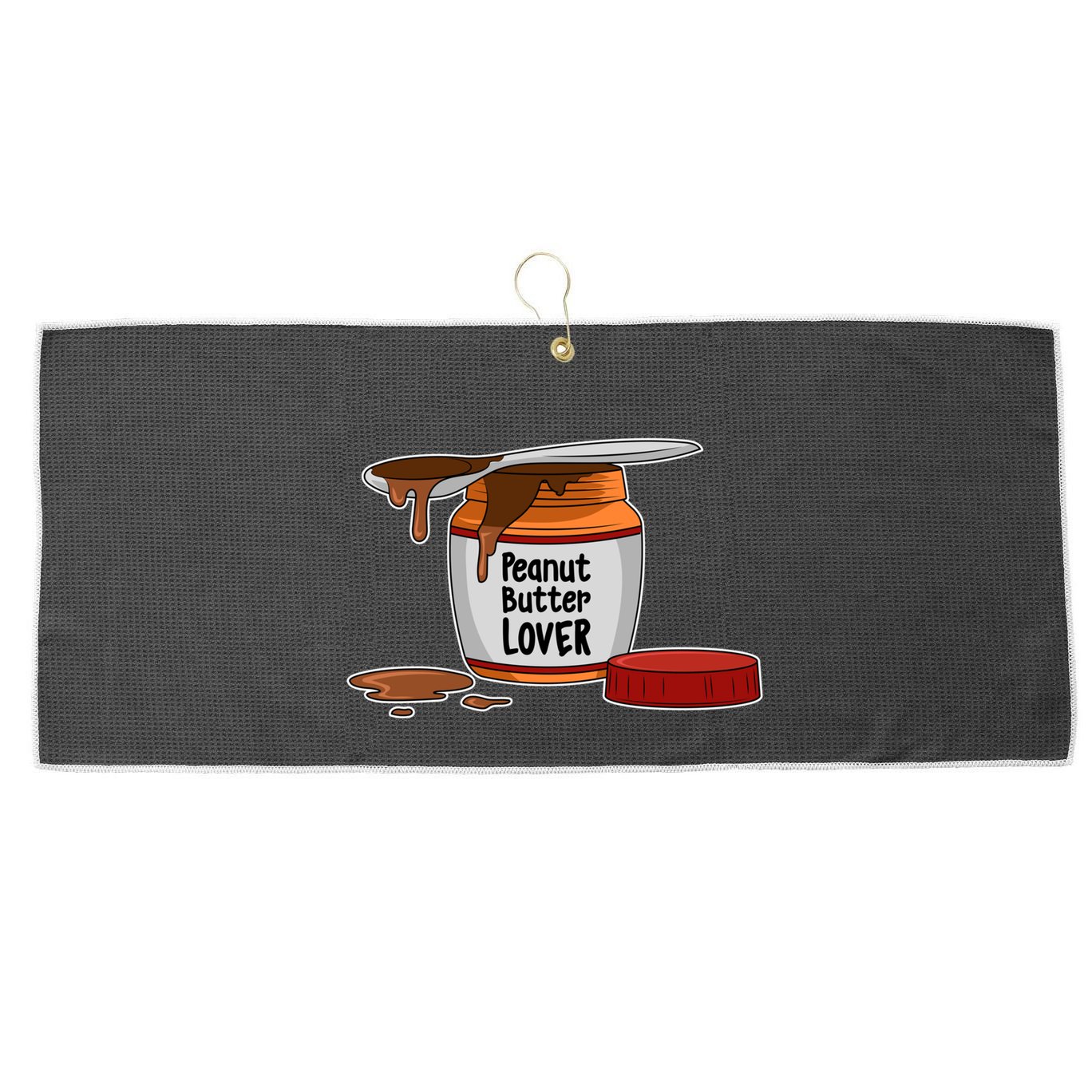 Peanut Butter Lover Costume Peanut Butter Cute Gift Large Microfiber Waffle Golf Towel