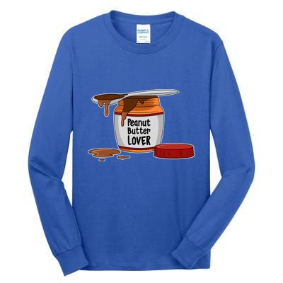 Peanut Butter Lover Costume Peanut Butter Cute Gift Tall Long Sleeve T-Shirt