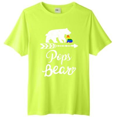 Pops Bear Lgbt Christmas Rainbow Pride Gay Lesbian Gift Tall Fusion ChromaSoft Performance T-Shirt