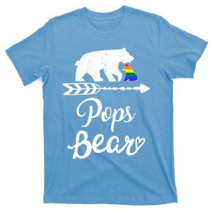 Pops Bear Lgbt Christmas Rainbow Pride Gay Lesbian Gift T-Shirt