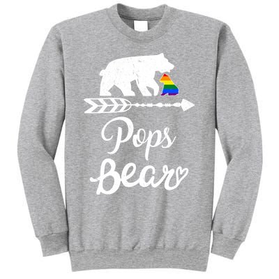 Pops Bear Lgbt Christmas Rainbow Pride Gay Lesbian Gift Sweatshirt