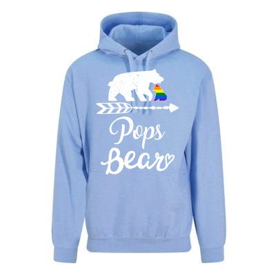 Pops Bear Lgbt Christmas Rainbow Pride Gay Lesbian Gift Unisex Surf Hoodie