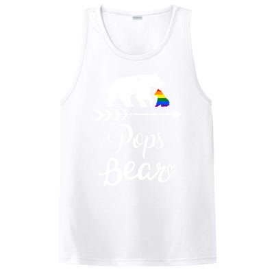 Pops Bear Lgbt Christmas Rainbow Pride Gay Lesbian Gift PosiCharge Competitor Tank