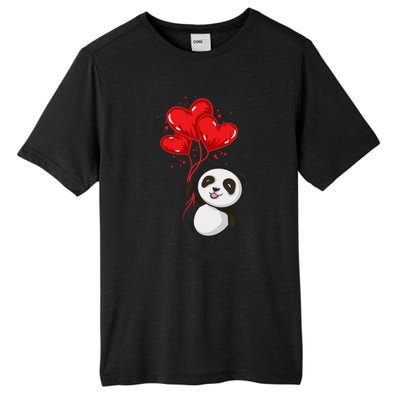 Panda Bear Love Valentines Day Meaningful Gift Tall Fusion ChromaSoft Performance T-Shirt