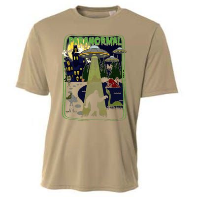 Paranormal Bigfoot Loch Ness Mothman Aliens Cooling Performance Crew T-Shirt