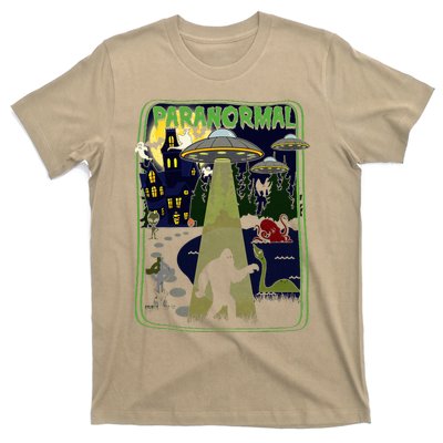 Paranormal Bigfoot Loch Ness Mothman Aliens T-Shirt