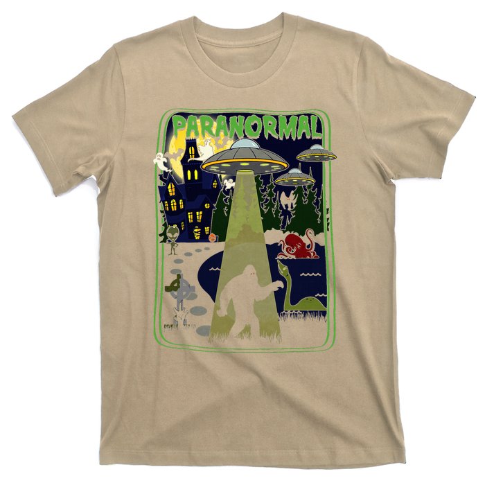 Paranormal Bigfoot Loch Ness Mothman Aliens T-Shirt