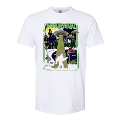 Paranormal Bigfoot Loch Ness Mothman Aliens Softstyle® CVC T-Shirt