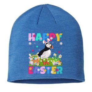 Puffin Bird Lover Happy Easter Bunny Puffin Easter Sunday Gift Sustainable Beanie