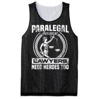 Paralegal Because Lawyers Need Heroes Too Lawyer Law Firm Mesh Reversible Basketball Jersey Tank