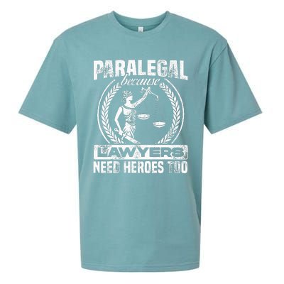 Paralegal Because Lawyers Need Heroes Too Lawyer Law Firm Sueded Cloud Jersey T-Shirt