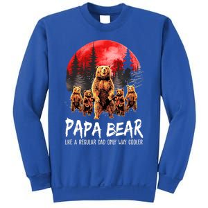 Papa Bear Like A Regular Grandpa Only Way Cooler Bear Gift Sweatshirt