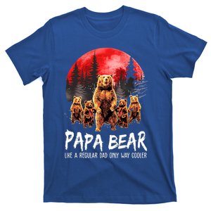 Papa Bear Like A Regular Grandpa Only Way Cooler Bear Gift T-Shirt