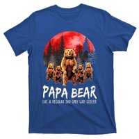 Papa Bear Like A Regular Grandpa Only Way Cooler Bear Gift T-Shirt