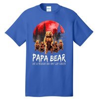 Papa Bear Like A Regular Grandpa Only Way Cooler Bear Gift Tall T-Shirt